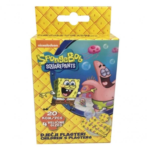Lola Ribar Dječji Flasteri za rane Spužva Bob 20/4 Lola Ribar Dječji Flasteri za rane Spužva Bob 20/4