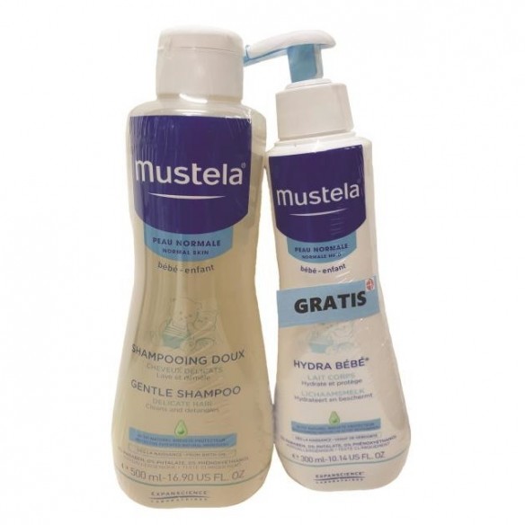 Mustela Nježni šampon 500 ml + Hidratantno mlijeko 300 ml GRATIS Mustela Nježni šampon 500 ml + Hidratantno mlijeko 300 ml GRATIS