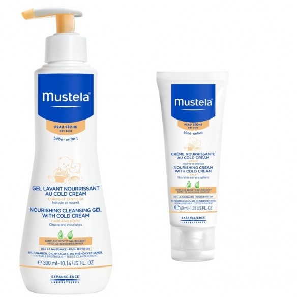 Mustela Hranjivi gel za pranje s cold kremom 500 ml + Cold krema 40 ml Mustela Hranjivi gel za pranje s cold kremom 500 ml + Cold krema 40 ml