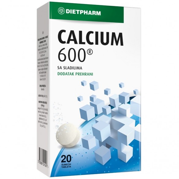 Dietpharm Calcium 600 šumeće tablete kalcij Dietpharm Calcium 600 šumeće tablete kalcij