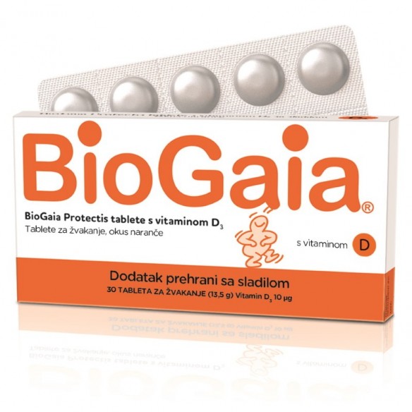 Biogaia Protectis tablete za žvakanje s vitaminom D Biogaia Protectis tablete za žvakanje s vitaminom D