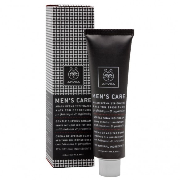 Apivita Man's care Gentle Shaving cream shave without irritations with balsam and propolis Apivita Man's care Gentle Shaving cream shave without irritations with balsam and propolis