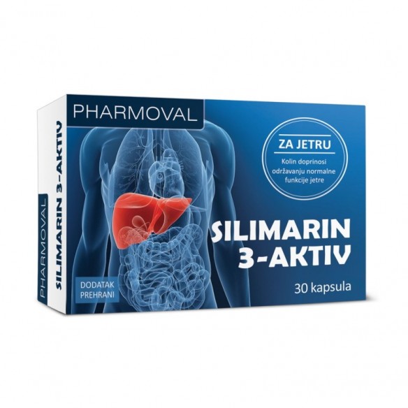 Pharmoval Silimarin 3 aktiv kapsule Pharmoval Silimarin 3 aktiv kapsule