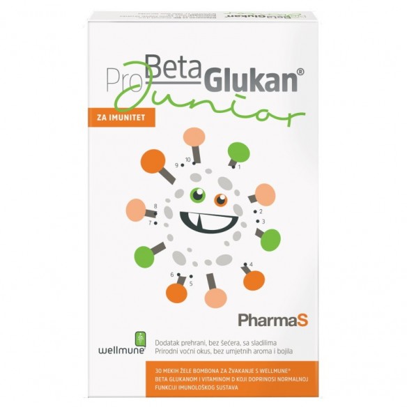 PharmaS Pro Beta Glukan Junior tablete za žvakanje PharmaS Pro Beta Glukan Junior tablete za žvakanje