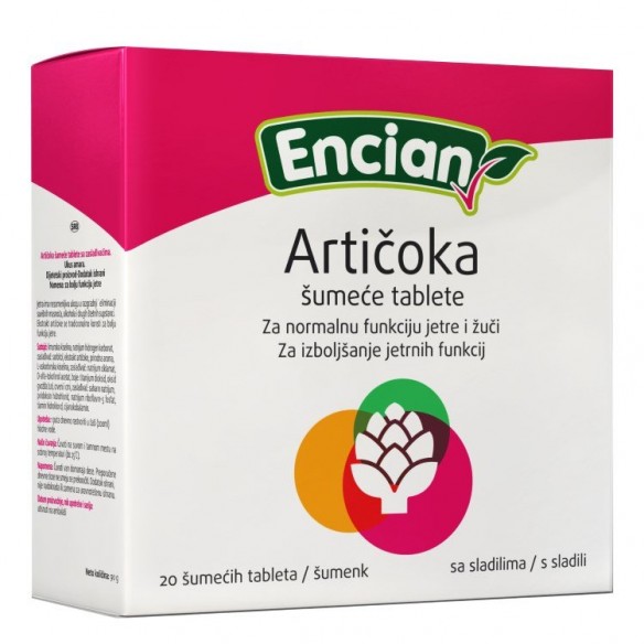 Encian Artičoka šumeće tablete Encian Artičoka šumeće tablete